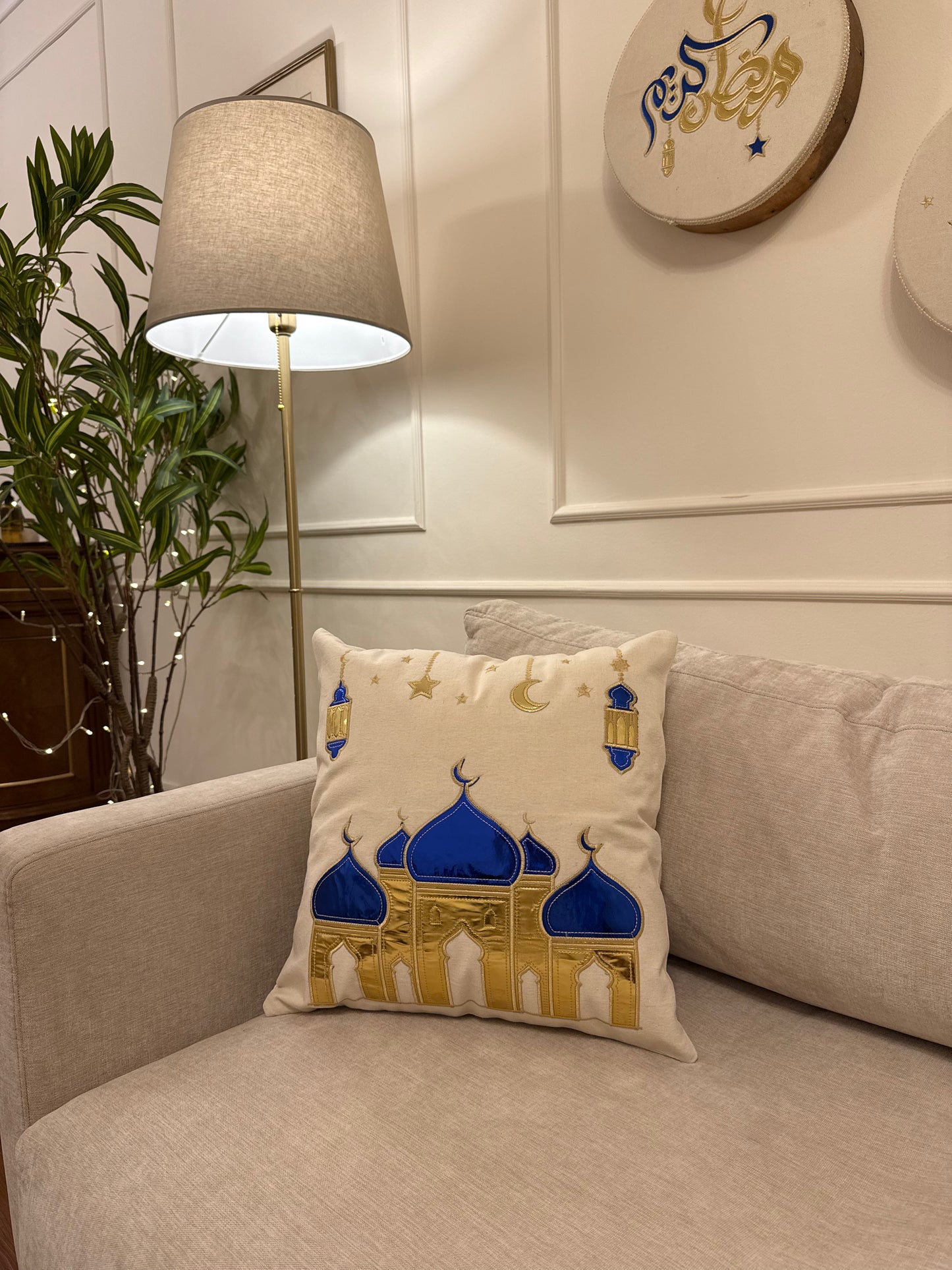 Blue Mosque Cushion